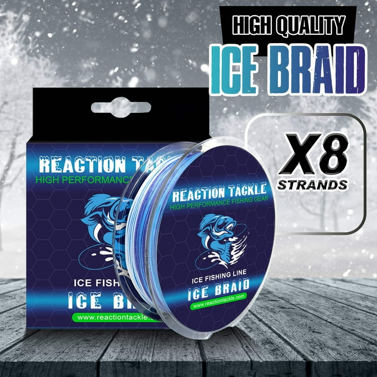 Reaction Tackle Ice Fishing Braided Line - 8 strand Professional Grade -  Walmart.com