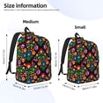 thumbnail image 3 of Lsque Traditional Floral Polish Pattern Canvas Daypack, Durable Backpack, High-quality Versatile Backpack,Vintage Compact Backpack-Medium, 3 of 6