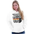 thumbnail image 3 of Strange Things Happen in Indiana Cool Unisex Plus Fleece Graphic Hoodie Brisco Brands 2X, 3 of 5