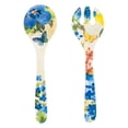 thumbnail image 1 of Gourmet Art 2-Piece 13 Inch Melamine Salad Server/Utensil. Includes Salad Spoon and Fork. (Butterfly Floral), 1 of 2