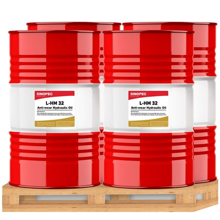 AW 32 Hydraulic Oil Fluid (ISO VG 32, SAE 10W) - 55 Gallon Drum (4 Pack)