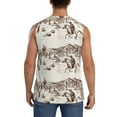 thumbnail image 4 of Easygdp Western Desert Cowboys3 Men's Breathable Tank Tops Sleeveless Sporty T Shirts for Basketball, Mountaineering, Bodybuilding -Medium, 4 of 8