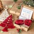thumbnail image 2 of Christmas Tree Macrame DIY Kit Handmade Woven Boho Hanging Craft Set for Beginners, 2 of 7