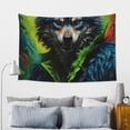 thumbnail image 5 of Easygdp Realistic Style Wolf Warrior Tapestry Wall Hanging, Wall Tapestries for Bedroom Aesthetic Living Room Office Decor 60x40in, 5 of 8