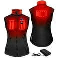thumbnail image 2 of Women's ActionHeat Black Dallas Cowboys 5V Softshell Battery Heated Full-Zip Vest, 2 of 7