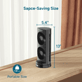 thumbnail image 3 of Dr. Prepare 12" Desk Fan Oscillating Fan, Small Tower Fan with Remote Control, 3 of 9