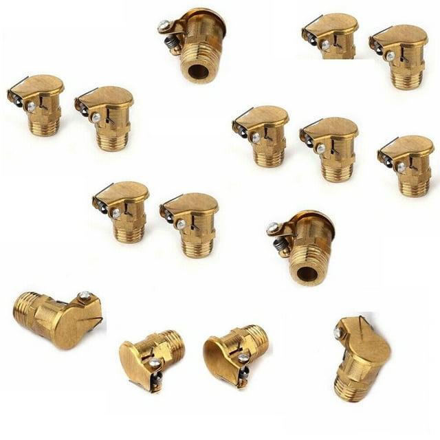 M6x1mm Graisse en Laiton pour Tasse d'Huile Ressort Bouchon Rabattable Compatible avec Moteur Hit Miss 20 Pcs