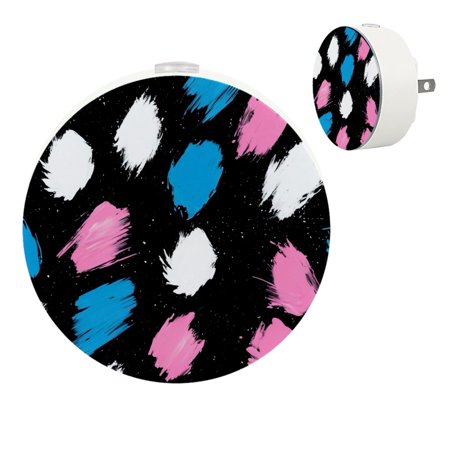 

YZUOUZY Bedside Lamps Bedroom Lamp Small Lamps Set of 2 Art Painting Pink Blue Black