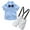 Light Blue, variant on Odeerbi 2025 Boys Gentlemen's Clothing Summer Short Sleeve Top Bib Shorts Tie Four-piece Set