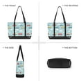 thumbnail image 6 of FORMRS Canvas Laptop Tote Bag for Women with 15.6" Computer Compartments Shoulder Handbag, Blue Trains Pattern, 6 of 7