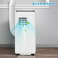 thumbnail image 4 of 10,000 BTU Portable Air Conditioner, 3-In-1 AC Unit with Built-In Dehumidifier, Compact Standing Air Conditioner for Room Up to 450 Sq. Ft. with Remote and Window Kit, 4 of 7