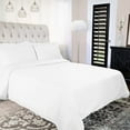 thumbnail image 2 of Solid 300-Thread Count Cotton Percale Duvet Cover Set by Blue Nile Mills, California King / King, White, 2 of 5
