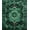 Green, Pattern 5, variant on ODIKA 4'x6' Green Black Vintage Ornamental Cottagecore Washable Area Rug Distressed Floral Scroll Center Emblem Witchy Moody Layout for Home Office, Under Desk, Non-Slip Chair-Friendly, Flatwoven