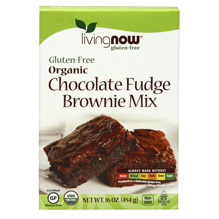 Organic Chocolate Fudge Brownie Mix Gluten-Free 16 oz, Now