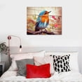 thumbnail image 3 of PRATYUS Canvas Wall Art Picture 20x16in for Living Room Bedroom Fall Decor Waterpainted Bird 20x16in, 3 of 3