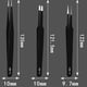 thumbnail image 4 of Pinzas AntiestáTicas Rectas y Curvas, Juego de 12 Unidades, Pinzas ESD, Herramientas de ReparacióN Industrial de Acero Inoxidable, 4 of 5