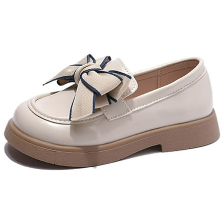 

ASEIDFNSA Flip Flops for Girls Children Boot Girl s British Style School Shoes Princess Performance British Style Shoes(Little Child /Big Kids)
