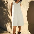 thumbnail image 2 of Women's Casual Rompers Stretchy Summer Sleeveless Shorts Jumpsuits With Pockets, 2 of 6