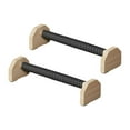 thumbnail image 3 of 2 barras de flexiones con asas antideslizantes, estables y resistentes, de madera, para adultos. 40 cm, 3 of 9