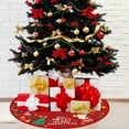 thumbnail image 3 of Beautiful Snowflake Pattern Tree Skirt Christmas Style Decorative Brushed Cloth Tree Carpet for Home, 3 of 8