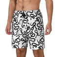thumbnail image 2 of Haiem Hand Drawn Snake Mens Swim Trunks with Compression Liner 2 in 1 Swimming Shorts Stretch Swimwear Quick Dry,Board Shorts-XX-Large, 2 of 9