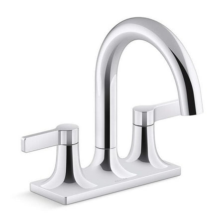 

Contemporary 4 in. Centerset 2-Handle Bathroom Faucet in Polished Chrome
