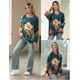 thumbnail image 4 of Suéter YESNO para mujer, feo, navideño, estampado gráfico, extragrande, suéteres casuales de punto holgados, L S01 CR171, 4 of 5