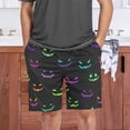 thumbnail image 7 of FREEAMG Colorful Halloween Pumpkin Face Men's Pajama Pants Shorts Sleepwear Lounge Pajama Bottoms, 7 of 7