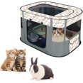thumbnail image 2 of Parque Infantil Rectángulo Plegable para Ejercicios para Cachorros, Sala De Entrega De Mascotas Pequeñas, Cama Transpirable para Viajes para Mascotas, Perrera Plegable para Interiores Y Exteriores pa, 2 of 4