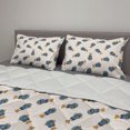 thumbnail image 2 of Diver Comforter & Sham Bedding Set, Graphical of Divers in Full Diving Equipment Repeating Pattern Doodle, 3 pcs Duvet Set Microfiber Filling Quilt, 5 Sizes, Multicolor, by Ambesonne, 2 of 4