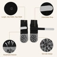 thumbnail image 3 of Unique Bargains 4 Pcs Non-Slip Durable Dog Socks With Reflective Tapes Gray XS, 3 of 7