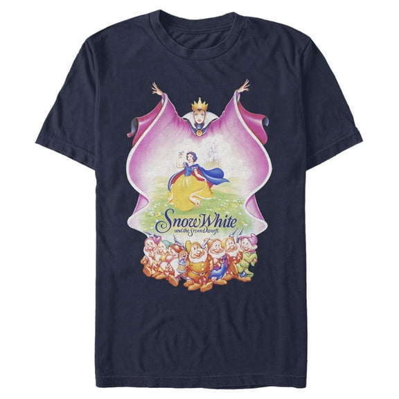 Men's Snow White and the Seven Dwarfs Classic Evil Queen Movie Poster Graphic T-Shirt
