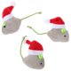 thumbnail image 1 of 3 juguetes para gatos, peluches suaves, ratón de Navidad, juguetes para gatitos, juguetes de peluche para ratón de Navidad, 1 of 2