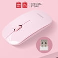 thumbnail image 2 of MINISO 2.4G Wireless Mouse Ultrathin Wireless Mobile Mouse Nano Receiver for Laptop Computer Pink, 2 of 5