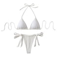 thumbnail image 1 of Trajes de Baño de Cuello Alto para Mujeres Correa de Hombro Ajustable Conjunto de Traje de Baño Dividido, Traje de Baño de Corte Alto para la Playa de la Piscina de Vacaciones, 1 of 4