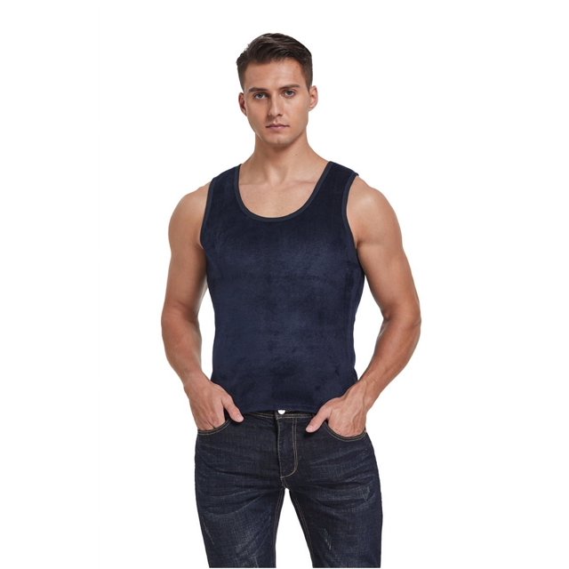 Chaqueta térmica de terciopelo acolchado dorado de doble cara para hombre de invierno para hombres mayores
