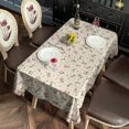thumbnail image 2 of Pink Cherry Rose Flower Tablecloth,Oil Proof Spill Proof Polyester Table Cover for Rectangle Tables,Durable Tablecloth Decoration Tablecloths for Birthday Picnic Wedding Tea Party Decorations, 2 of 6