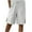 White, variant on Feancey Womens Bermuda Shorts Summer Casual Wide Leg Knee Length Beach Shorts High Waisted Side Split Button Baggy Shorts with Pockets Red S