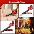 thumbnail image 5 of CATGOOD Cordless Leaf Blower, 24V Leaf Blower with 2 x 6000mAh Batteries & Charger, 800W Motor Up to 680CFM/200MPH, 6 Variable Speed, Lightweight for Lawn, Patio, Yard and Dust, 5 of 10