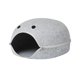 thumbnail image 4 of Nido para gatos semicerrado Yuyangstore refugio cálido para gatos Cueva de los gatos de fieltro Gris claro, 4 of 8
