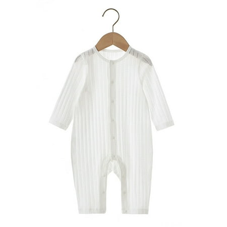 

Toddlers Long-sleeve Bodysuit Pure Cotton Summer Baby Wearing Breathable Thin Jump Suit for Kids New
