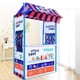 thumbnail image 4 of Tienda de campaña para casa de juegos de helados, carrito de negocios para niños, juguete de aprendizaje para niños Azul, 4 of 7