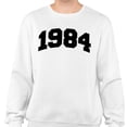 thumbnail image 2 of 1984 College Style Sweatshirt Unisex X-Large White, 2 of 5