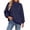 Navy, variant on vdgthytj Crewneck Sweatshirts Women Long Sleeve Pleated Solid Basic Pullover Loose Comfy Fall Athleisure Tops(X-Large,Navy)