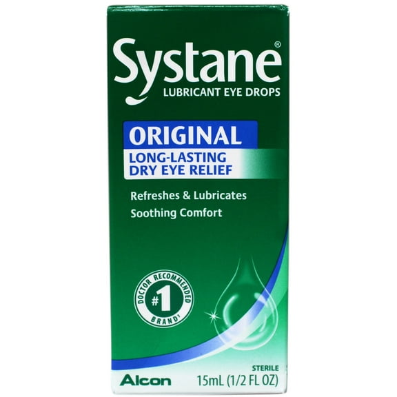 Systane Original Long-Lasting Dry Eye Relief, Refreshes & Lubricates, Soothing Comfort, 0.5 FL OZ (15ml)