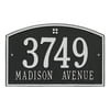 Personalized Whitehall Products Cape Charles 2-Line Standard Wall Plaque in Black/Silver