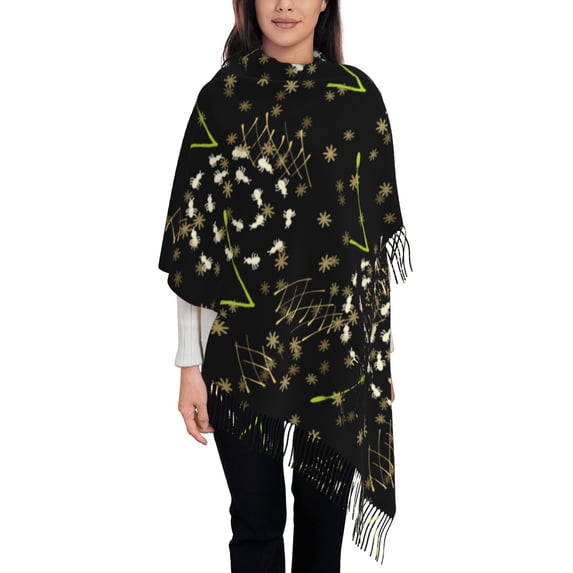 Women's Fashion Tassel Scarf, Interesting Ants Ecological Long Shawl, Lightweight and Warm