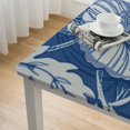 thumbnail image 4 of nygtbtfer Tablecloth Round Teal GrayCotton Hand Block Print Table Cloth for Kitchen Dining Linen Home Decor I Parties, Weddings, Outdoors, Holidays, 4 of 7