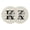 Black, variant on Letter K Round Placemats Set of 2, Braided Polypropylene Place Mats, Monogram Words Washable Table Mats for Kitchen Dinner Holiday Wedding Party Coffee Table Decoration 15"