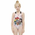thumbnail image 3 of The Powerpuff Girls Swimwear Kids' One-Piece Swimsuit Quick-Dry Cute Printed Girls' Swimwear Bathing Suit for Beach & Pool 6-7Y(110cm), 3 of 8